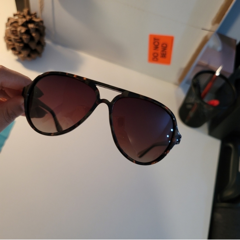 Bundle of 5 NWT Zenni Optical Sunglasses brown with animal print on the arms - Picture 6 of 8